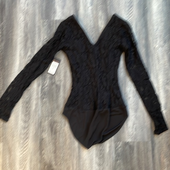 Ella Moss black lace bodysuit NWT size XS - Picture 3 of 4